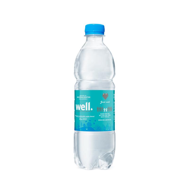 0,5L Well mineraalwater PET met statiegeld - plat