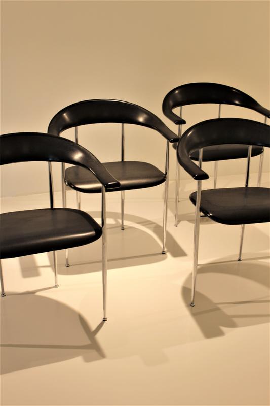P40 armchairs by Vegni & Gualtierotti for Fasem