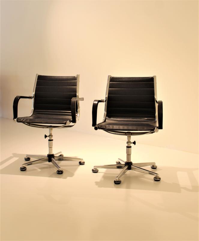 vintage pair of office chairs