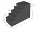 Trap H120 met bordes - HDPE 4 treden incl bordes 2022