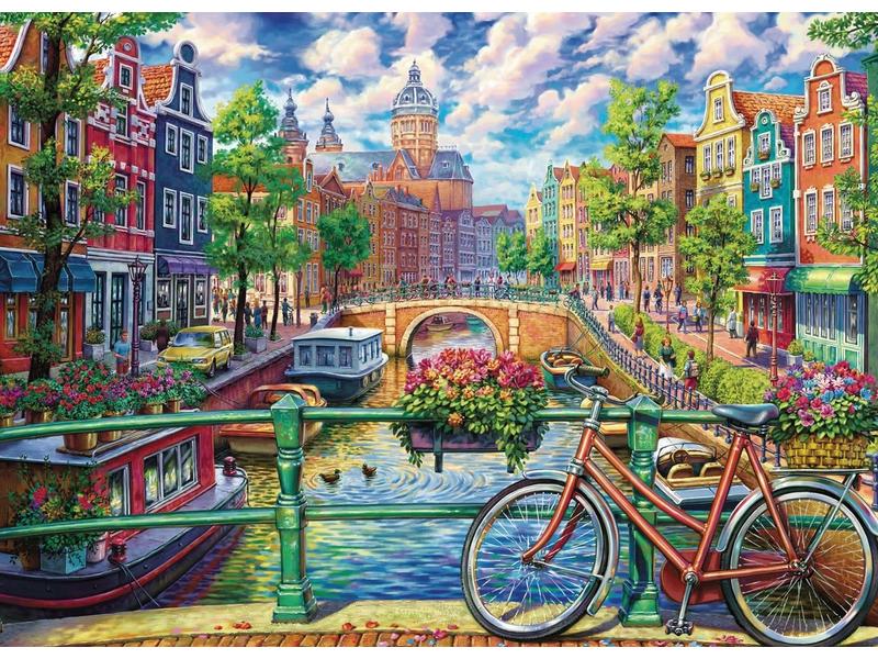 Puzzle 1000 pieces - Amsterdam Canal