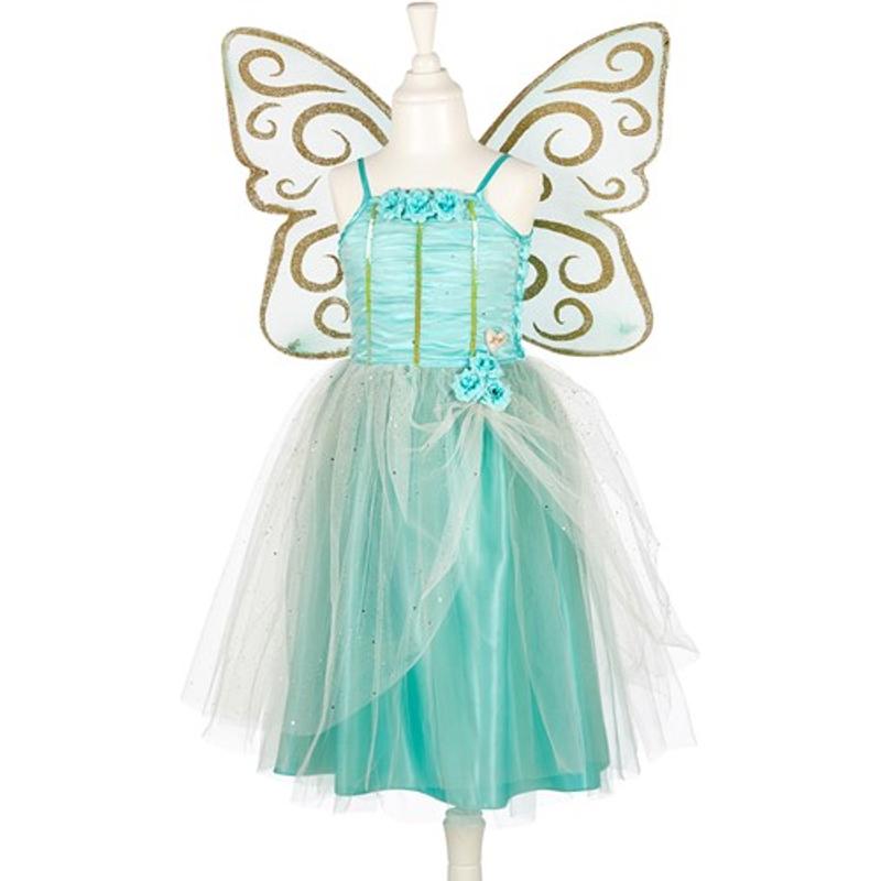Josiane jurk + vleugels, mint, 5-7 jaar, 110-122 cm