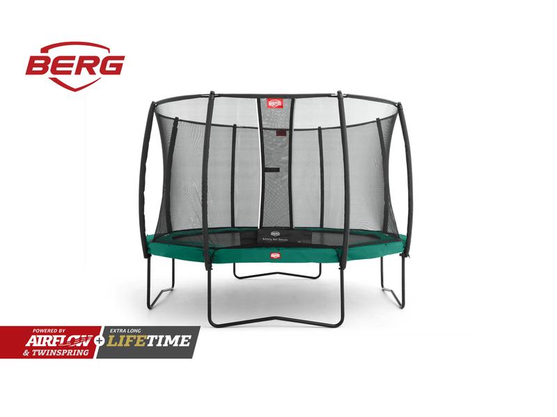 Champion Trampoline 270 Green + Safety net Deluxe  - Neem contact op i.v.m beschikbaarheid. Prijs €809 -7 %