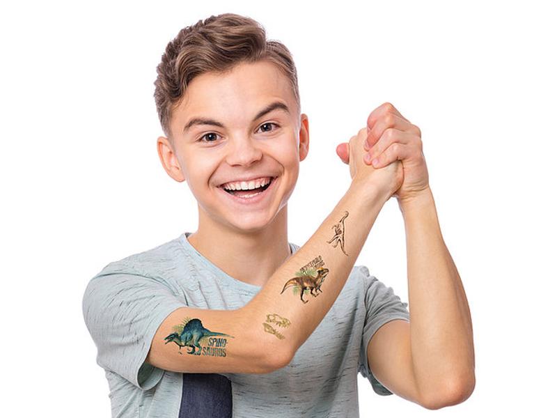 Tijdelijke tatoeages Dino's