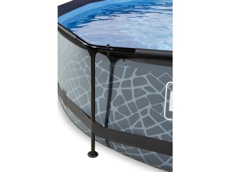 Frame Pool ø300x76cm (12v) – Stone Grey + Overkapping Neem contact op i.v.m beschikbaarheid. Prijs €349( -5% Afhaalkorting! Gelieve eerst contact op te nemen ) 