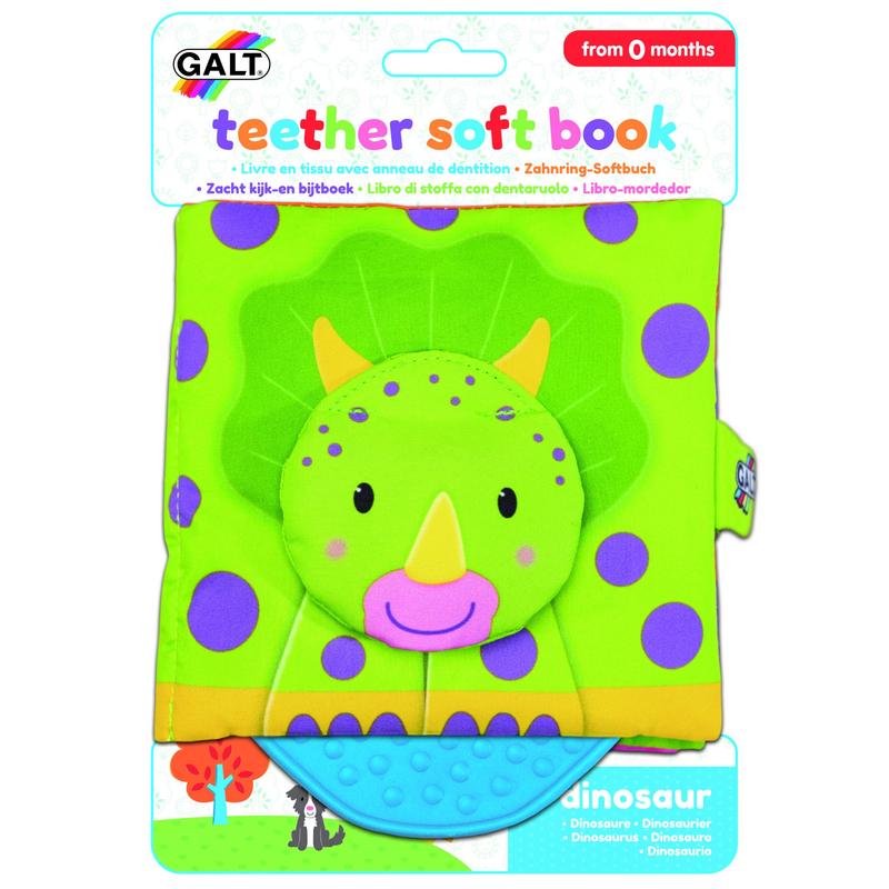 First Years - Teether Soft Book – Dinosaur