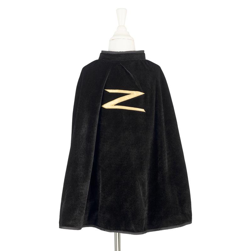 Black cape Zorro 4-8 jaar