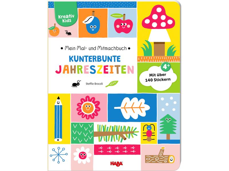!!! Buch - Kreativ Kids - Mein Mal- und Mitmachbuch Kunterbunte Jahreszeiten (enkel in het Duits)