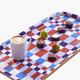 CHECKER Rechthoekig Dienblad