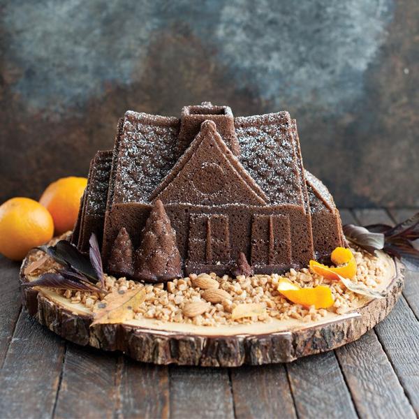 SILVER Gingerbread House pan