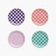 CHECKER Glasonderzetter (Set van 4)