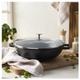 Gietijzeren Wok met Glasdeksel