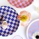 CHECKER Rond Dienblad
