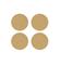 Sisal Rough Glasonderzetter (Set van 4)