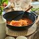Gietijzeren Wok met Glasdeksel