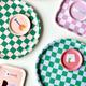 CHECKER Rond Dienblad