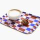 CHECKER Rechthoekig Dienblad