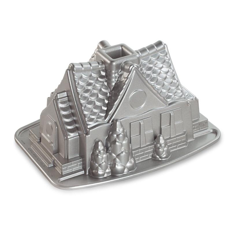 SILVER Gingerbread House pan