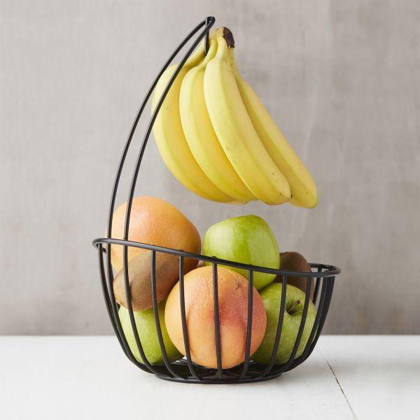 Wire Fruitmand met Bananenhouder