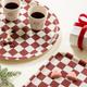 CHECKER Rond Dienblad