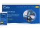 Screenshot van responsieve website Météo Bram over weer en klimaat, getoond op desktop en mobiel met blauwe huisstijl