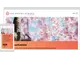Website screenshot van Brahma Kumaris met kersenbloesem achtergrond en mobiele weergave, oranje accentkleur