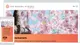 Website screenshot van Brahma Kumaris met kersenbloesem achtergrond en mobiele weergave, oranje accentkleur