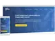 Desktop- en mobiele weergave van de Craft Capital website met blauwe header en gele call-to-action knop.