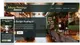 Website van Johnny Flamingo burgersalon toont sfeervol restaurantinterieur met houten tafels, groene muren en warm licht