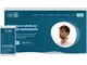 Website screenshot toont responsief ontwerp op desktop en mobiel met turquoise huisstijl en wit rond profielportret