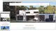 Responsive website voor architectenbureau met moderne villa in header, getoond op desktop en mobiel apparaat
