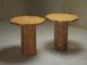 Pair of pedestal side tables