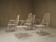 Set of 4 French 1950s garden chairs