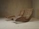 A pair of sculptural French Mid Century lounge chairs