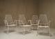 Set of 4 French 1950s garden chairs