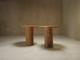 Pair of pedestal side tables