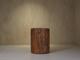 Hollowed tree trunk planter