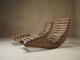 A pair of sculptural French Mid Century lounge chairs