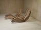 A pair of sculptural French Mid Century lounge chairs