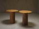 Pair of pedestal side tables