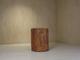 Hollowed tree trunk planter