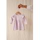 Jurk pointelle rib AOP - Flower Ranch