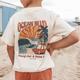 T-shirt Ocean BLVD | Oversized