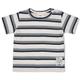 T-shirt rib met streep - Summer Denims