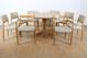 Serie van 8 eiken design stoelen