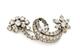 Platina broche met diamanten