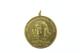 Geelgouden penning met afbeelding van Anne Frank