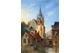 Stadsgezicht te Delft met de Oude Kerk