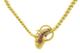 Geelgouden schakelcollier in de vorm van slang
