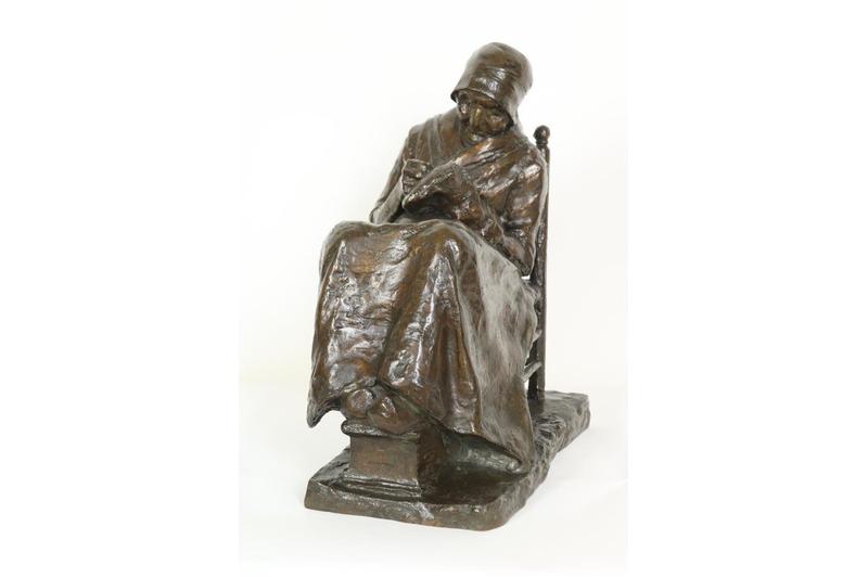 Charles van Wijk, Bronzen sculptuur van boerin